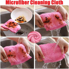 Bamboo Microfiber Cleaning Cloth-8Pcs Kitchen Wash Cloths,Wood Fiber Window Glass Rags,Micro Fiber Cloth for Cleaning Suitable for Dishes,Car Towel Rag Made From Baby Washcloths Material (multicolour)