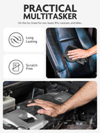 Fantasticlean Microfiber Cleaning Cloth Roll -60 Pack, Tear Away Microfiber Towels, 12" x 12", Reusable, Washable, Scratch Free, Ultra Absorbent for Car, Home Supplies (Grey & DimGrey)