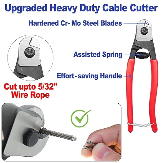 CKE 600FT 1/8" Black Stainless Steel Cable for Railing, T316 Stainless Steel Marine Grade Wire Rope for Deck Cable Railing Kit,1850lbs Breaking Strength 7x7 Strand Aircraft Cable DIY Balustrade, BCW6