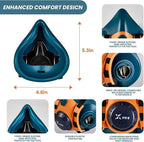 XPRO Reusable Silicone Half Face Respirator Mask with Filters - Gas Mask for Welding, Woodworking, Spray Paint, Dust, Chemical & Pollen Protection