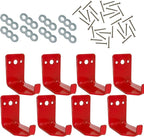 Fire Extinguisher Mount, Wall Hook, Fire Extinguisher Bracket up to 40 lbs Extinguishers, Suitable for Big and Small fire (8 Brackets)