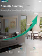 LEDIARY 12 Pack Gimbal LED Recessed Lighting 6 Inch, 5CCT Adjustable Recessed Light Slim Selectable 2700K-6000K,750LM Air Tight Canlights with Jbox,Canless Downlight Ceiling Light with IC Rated ETL