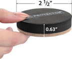 Felt Furniture Sliders Hardwood Floors X-PROTECTOR – 24 PCS 2 1/2 inch Furniture Sliders – Heavy Duty Felt Sliders Hard Surfaces – Move Your Furniture Easily & Safely!