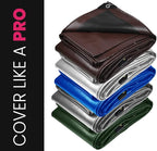 PROTARP Extreme Heavy Duty 22 Mil Tarp Cover, Waterproof, UV Resistant, Rip and Tear Proof, Poly Tarpaulin with Reinforced Edges for Roof, Camping, Patio, Pool, Boat. (Green/Black 12′ X 16′)