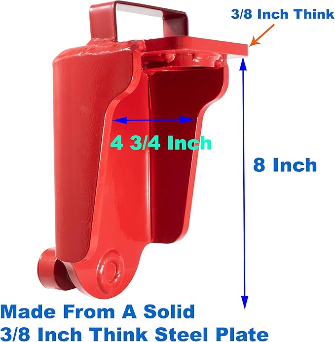 Shipping Container Jack Lug with U-Shaped Handle, Shipping Container Insulation Kit Made of Premium Heavy Duty Alloy Steel. Shipping Container Accessories, Container Jack & Beam Suppor. (1 Pack)