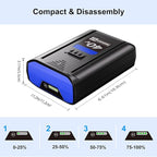 2 Pack 6.0Ah Lithium-ion Replacement for Kobalt 40V Battery Compatible with KPM1040A-03, KM-1640-06, KM 4040-06,Cordless Power Tool Battery