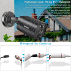 (All-in-One 10.1" IPS 8MP Monitor) 2-Way Audio PoE Outdoor Home Security Camera System Wired Outdoor Video Surveillance IP Cameras System