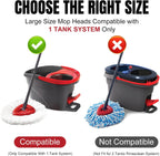 12Pcs Spin Mop Replacement Heads, White Large 360° Easy Wring Spin Mop 100% Microfiber Refill, Easy Cleaning Spin Mop Heads, Deep Clean, Machine Washable for Easy House Cleaning Floor Mopping