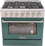 Kucht KNG361/LP-G Gas Range, Green