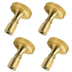 DiCUNO Lamp Turn On/Off Switch Knobs Replacement, Metal Lamp Switch Knob for Universal Light Socket, Standard Size, Vintage Brass, 4-Pack