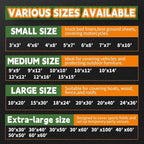 RAINDEWAY Tarps Heavy Duty Waterproof 4x8 Feet(2 Pack),10Mil Thick Multipurpose Poly Small Tarp Cover with Metal Grommets and Reinforced Edges,Silver/Brown Tarp