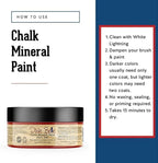 Dixie Belle Paint Company Chalk Finish Furniture Paint - Barn Red (4oz) - Matte Deep Red Chic Chalk Mineral DIY Furniture Paint