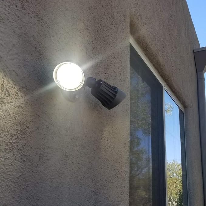 RuggedGrade 20W Turin II Series LED Adjustable Flood Light - 1,750 Lumens - 5000K Bright White - Square Heads - White Housing - Outdoor LED Light - DLC 5.1 Premium