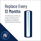 Pentair Pentek CBC-10 Carbon Water Filter, 10-Inch, Under Sink Carbon Block Replacement Cartridge with Bonded Powdered Activated Carbon (PAC) Filter, 10" x 2.5", 0.5 Micron, Pack of 12