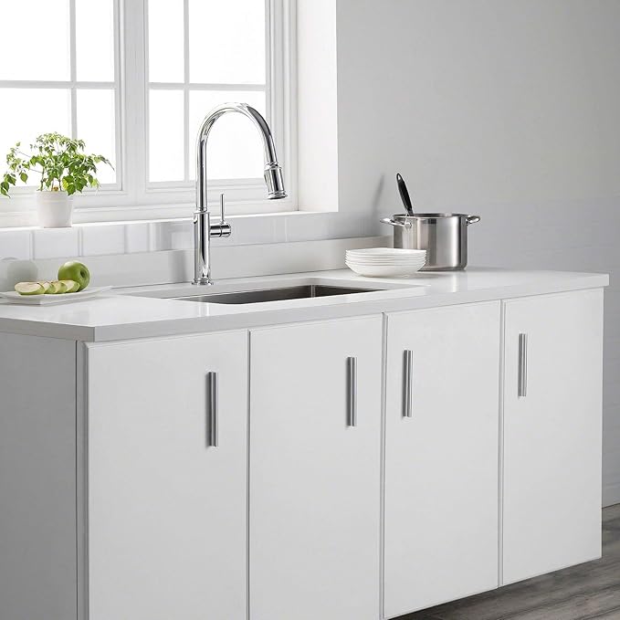 KRAUS Sellette Single Handle Pull-Down Kitchen Faucet with Deck Plate in Oil Rubbed Bronze, KPF-1680ORB