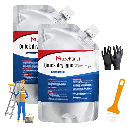 Cement Crack Sealant,Premium Concrete Crack Filler, Waterproof Repair Sealant, Weather-Resistant Caulking Glue, Quick-Drying Sealing Adhesive for Concrete(2 pcs)