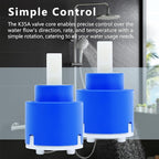 K35A 35mm Faucet Cartridge Replacement for La Torre, Gerber 92-298, American Standard 7034, Moen 121620, Danze DA507348N, Single Lever Shower and Tub Valve Repair Part