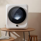 Auertech 1.5 Cu.Ft Portable Clothes Dryer, 850 W Front Load Electric Dryer Machine with Stainless Steel Drum, Simple Control Knob, Compact Tumble Dryer for Laundry Apartment, Dorm, RV, White