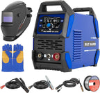BILT HARD 135A 3-in-1 IGBT Inverter Welder, 110V Flux Core MIG/Lift TIG/Stick Welding Machine with Synergic Control, LED Display, 2T/4T/SPOT Modes & Full Kit (Solar Helmet, Gloves etc.)