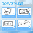 KIISIISO Toilet Bowl Cleaner Tablets 80 PACK, Automatic Bleach Toilet Tank Cleaners, Bathroom Long-Lasting Freshness, Slow-Releasing Powerful Deodorizing & Descaling