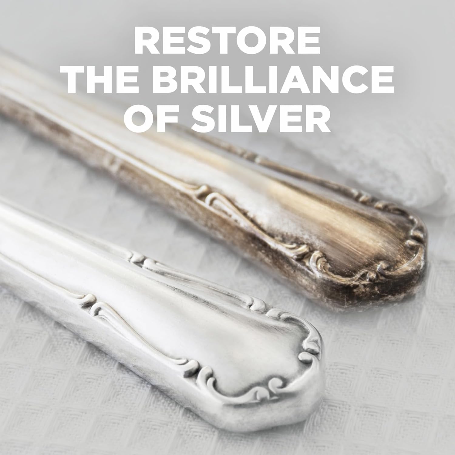 Wright's by Weiman Silver Cleaner and Polish Cream - Gently Clean and Remove Tarnish without Scratching, Ammonia-Free, 8 Ounce, 2 Pack with Polishing Cloth