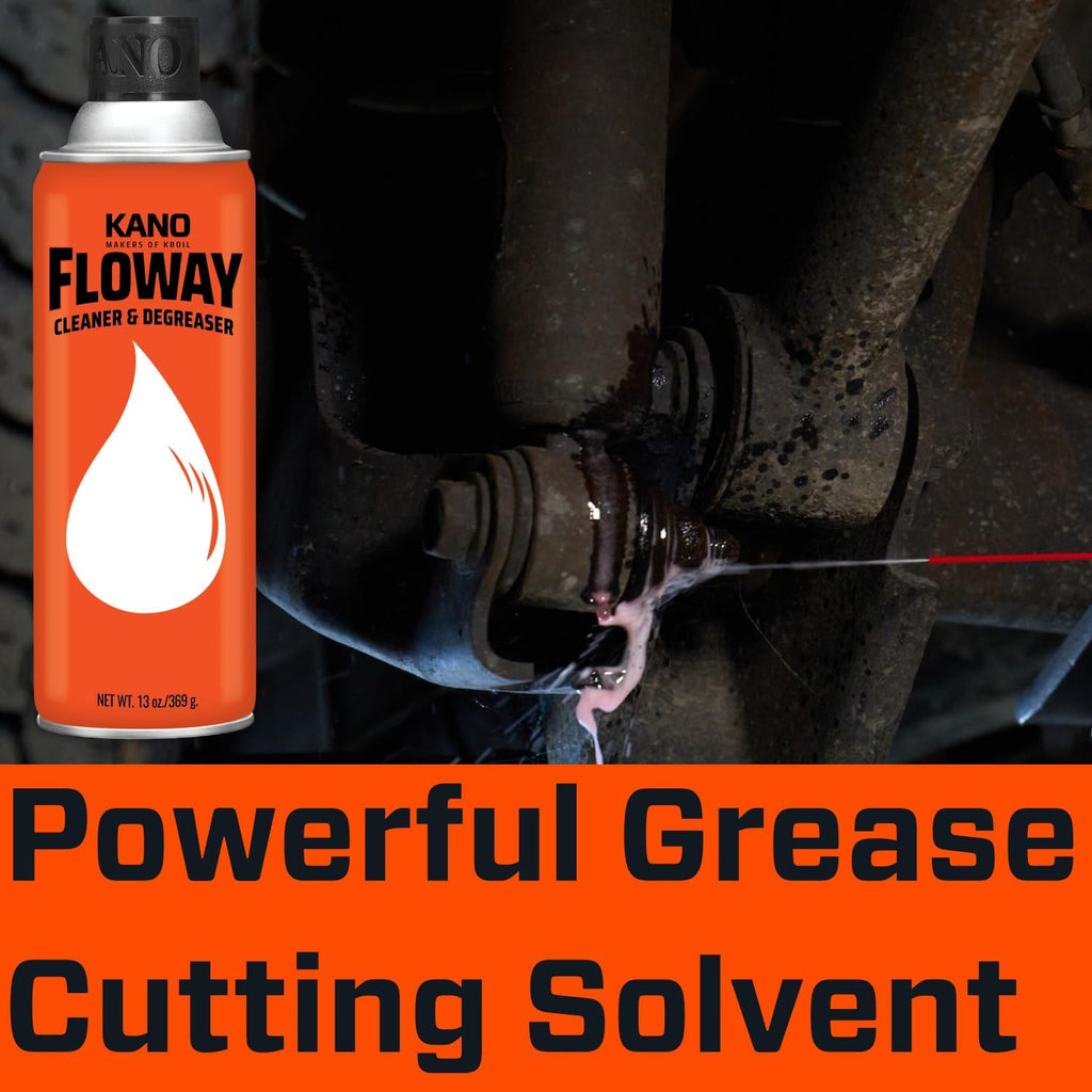 KROIL Floway Industrial Cleaner Degreaser (Liquid-1 Gallon Can-Single) | Solvent Removes Grease, Tar, Carbon, Grime from Auto Parts, Engines, Brakes, Electrical, Machinery, Equipment (FL011)