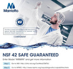 MARRIOTTO Replacement for GE® RPWFE, RPWF (Built-in CHIP) Refrigerator Water Filter, Compatible with GFE28GELDS, PFE28KELDS, PFE28KYNFS, GFD28GELDS, GYE22HMKES, GFE28GYNFS, GFD28GYNFS, Pack of 1