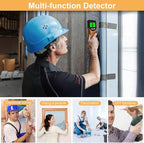 Stud Finder Wall Scanner - 5 in 1 Stud Finder Tool w/Microprocessor Chip and HD LCD Display, Stud Detector Beam Finders for the Center and Edge of Wood AC Wire Metal Studs Joist Pipe (Lox)