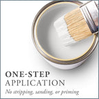 AMY HOWARD AT HOME Chalk-Based One Step Paint for Furniture, Cabinetry, Decor, Finish, and More | No Stripping, Sanding, or Priming | Ultra-Light Base | 16 Ounce | Metropolitan Grey