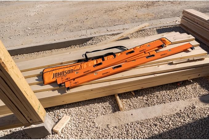 Johnson Level & Tool 5800-0712P 7FT - 12FT Exendable Plate Level, Triple-Secured Mounting System