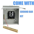 Circuit Breaker Panels Box 125 Amp 8-Space 16-Circuit Indoor Main Lug Surface Mount Load Center Ground Bar Kit with 25 Terminal Positions W0816ML1125