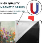 Kawani Spring Floral Mailbox Covers Magnetic Summer Wild Flower Mailbox Covers Magnetic Standard Size 25.5x21 Inch Spring Easter Holiday Post Letter Box Cover for Garden Yard Decor