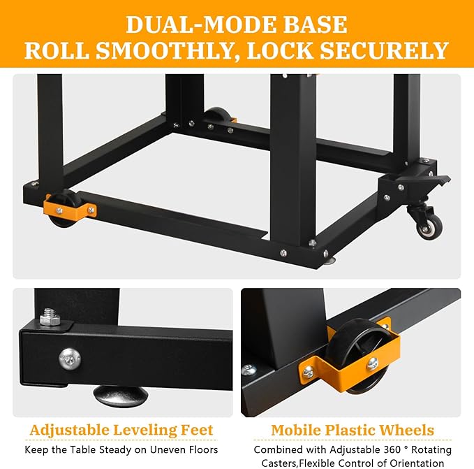 Planer Stand with Wheels,500 lbs Load Capacity Tool Stand,Heavy Duty Power Tool Stand, for Most Planers, Saws, Bench-top Machines, Power Tools