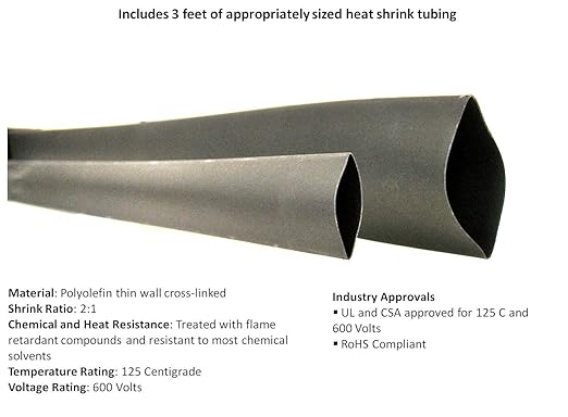 2 Gauge 2 AWG Red 30 Feet Welding Battery Pure Copper Flexible Cable + 10pcs of 3/8" Tinned Copper Cable Lug Terminal Connectors + 3 Feet Black Heat Shrink Tubing