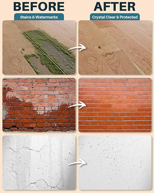 Transparent Waterproof Sealant,35oz (1 KG) Clear Transparent Waterproof Coating,Liquid Invisible Water Proof Agent for Roofs Walls,Garden,Bathroom,Kitchen Indoor & Outdoor Water Proof Adhesive