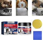 Magical Nano-Technology Stainless Steel Cleaning Paste, Stainless Steel Clean Wax, Stainless Steel Cleaning Wax, Stainless Steel Cleaner and Polish, Metal Polish Paste (1Pcs)