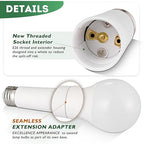 Light Socket Extender,E26 to E26 Medium Screw Light Bulb Socket Extensions,Light Bulb Camera Extensions,Recessed Socket 2-2/3" Extension Adapter