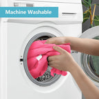 HOMEXCEL Pink Microfiber Cleaning Cloth, 8 Pack Cleaning Towels for Kitchen, Lint Free, Scratch-Free, Highly Absorbent, and Reusable Cleaning Rags for House, Window and Glass, Cars, 11.5 X11.5 inch