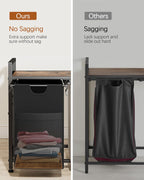 Lulive Double Laundry Hamper, Multifunctional Basket Organizer, 112L Laundry Sorter with Removable Bags and Fabric Handles, Large Top Shelf Laundry Bag for Bathroom, Dorm, Laundry Room