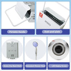 BSEED Propane Water Heater Tankless, 41,000 BTU, 1.58GPM 6L Outdoor Propane Gas Water Heater with Digital Display and Multi-Protection for Camping, RV, Boat, Cabins, White