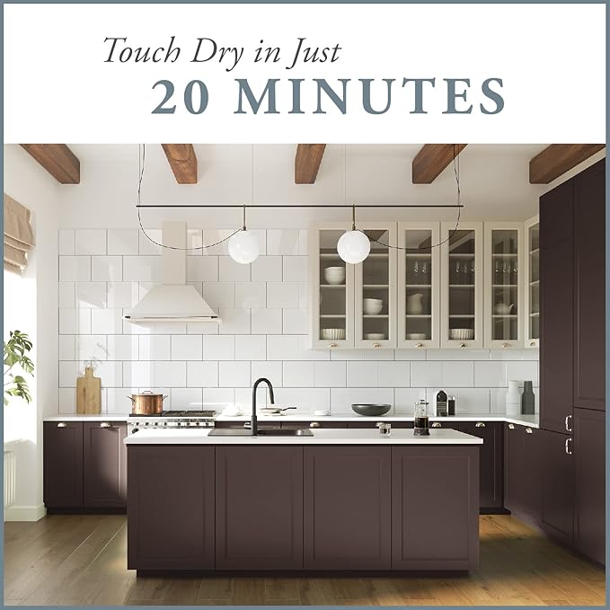 AMY HOWARD AT HOME Chalk-Based One Step Paint for Furniture, Cabinetry, Decor, Finish, and More | No Stripping, Sanding, or Priming | Dark Base | 16 Ounce | Windsor