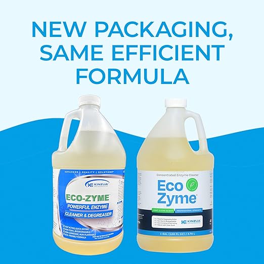 KINZUA ENVIRONMENTAL Eco-Zyme Multi-Purpose Enzyme Cleaner Concentrate, Professional Strength Concentrated All-Purpose Cleaner & Degreaser For Floor, Carpet, Kitchen, Concrete, Walls & More, 1 Gallon