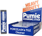 PUMIE Heavy Duty Scouring Sticks, by United States Pumice Co, Cleans Porcelain, Ceramic Tile, Concrete Masonry and Iron, Institutional Pack of 24 Bars