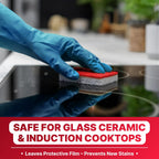 Nordicare Stove Top Cleaner Glass Ceramic - Induction Cooktop Cleaner Polish And Protector For Everyday Use - No Scrubbing Pad Needed - Leaves Protective Film - Made In Denmark (16.9oz)