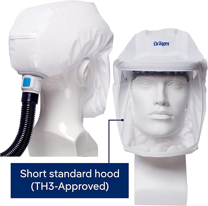 Dräger X-plore 8500 Powered Air-Purifying Respirator (PAPR) | 16hrs battery | Easy-Clean