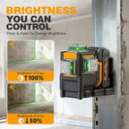 Alloyman Max 20V Laser Level with Tripod, 3x360° Self-Leveling Laser level, 3D Lazer Leveler Tool for Construction, Picture Hanging with Strong Magnetic Bracket & Hard Carry Case