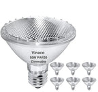 Vinaco PAR30 Halogen Bulb 50W 120V E26 Base, 6 Pack PAR30 Short Neck Halogen Long Lifespan，50W PAR 30 Dimmable 3000k Warm White，High Out PAR 30 Flood Light Instead for Flood Light Bulb Outdoor.…