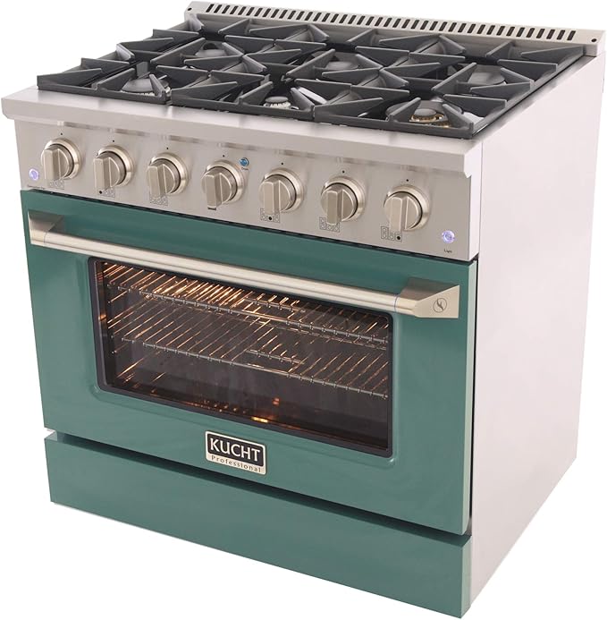 Kucht KNG361/LP-G Gas Range, Green