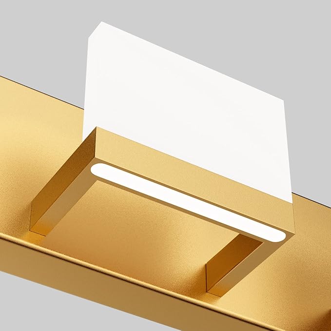 Tipace Gold Vanity Lights for Bathroom Modern LED 6 Lights Bathroom Vanity Lights Up and Down Wall Light Fixtures 6000K