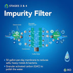 Kind Water 6-Stage Reverse Osmosis Drinking Water System with (Brushed Nickel Faucet (Brushed Nickel)